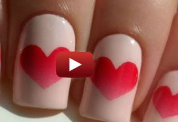 nail-art-heart-shape-56_4 Nail art forma inimii