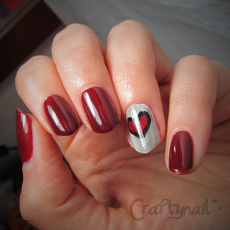 nail-art-heart-shape-56_7 Nail art forma inimii