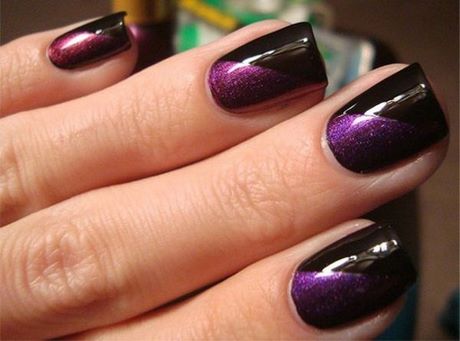 nail-art-purple-and-black-93_4 Nail art violet și negru