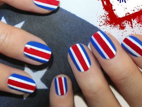 nail-art-red-white-blue-20_3 Nail art roșu alb albastru