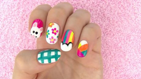 nail-art-without-tools-for-short-nails-80_8 Nail art fără unelte pentru unghii scurte