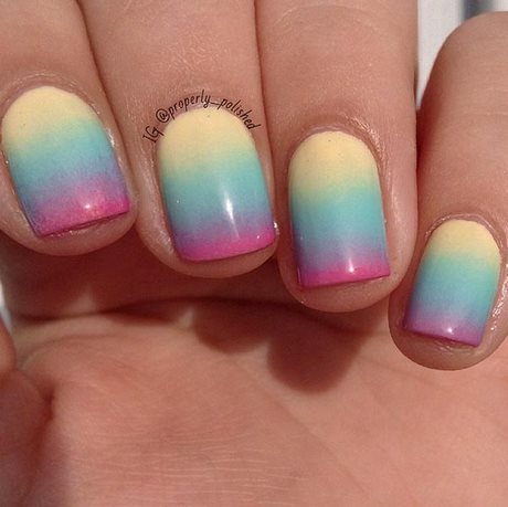 ombre-nails-for-short-nails-92_20 Unghii Ombre pentru unghii scurte