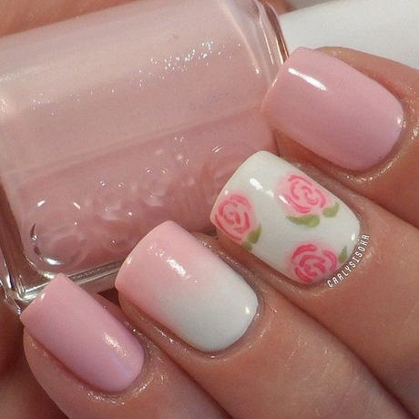 pastel-pink-nail-designs-92_12 Modele de unghii roz Pastel