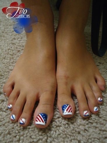 patriotic-toe-nail-art-12_17 Patriotic deget de la picior nail art