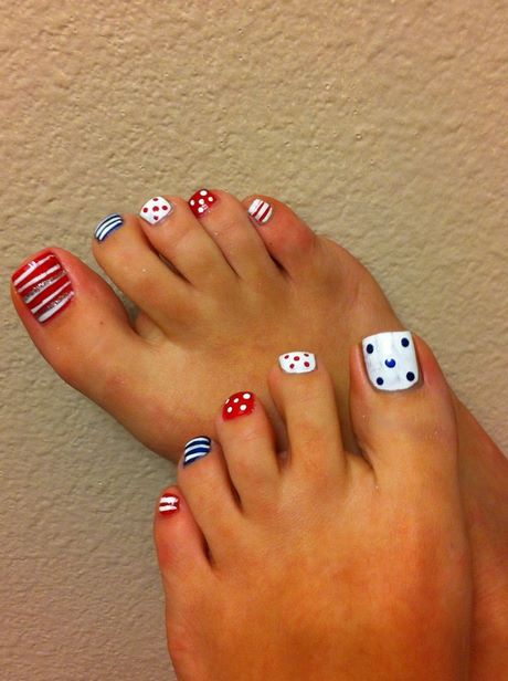 patriotic-toe-nail-art-12_19 Patriotic deget de la picior nail art