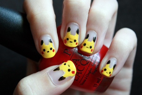pikachu-nail-art-03_20 Arta unghiilor Pikachu
