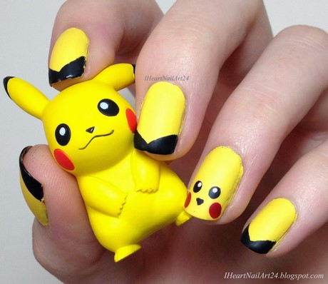 pikachu-nail-art-03_7 Arta unghiilor Pikachu