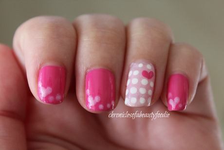 pink-heart-nail-art-28_19 Inima roz nail art