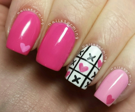 pink-heart-nail-art-28_2 Inima roz nail art