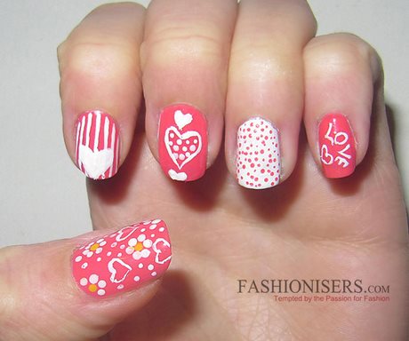 pink-heart-nail-art-28_5 Inima roz nail art