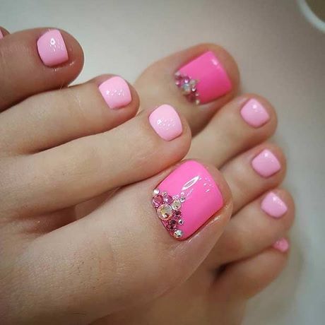 pink-toe-nail-designs-60 Modele de unghii roz