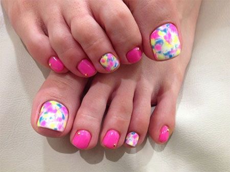 pink-toe-nail-designs-60_13 Modele de unghii roz