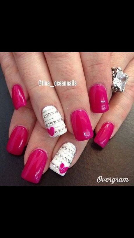 pink-valentine-nails-38_14 Unghii roz valentine