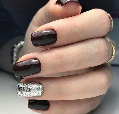 plain-black-acrylic-nails-34_12 Unghii acrilice negre simple
