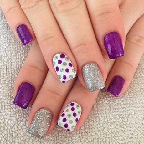purple-and-silver-nail-art-36_9 Violet și argint nail art