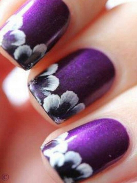 purple-colour-nail-art-23_14 Culoare Violet nail art