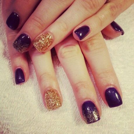 purple-gold-nails-17_7 Unghii de Aur violet