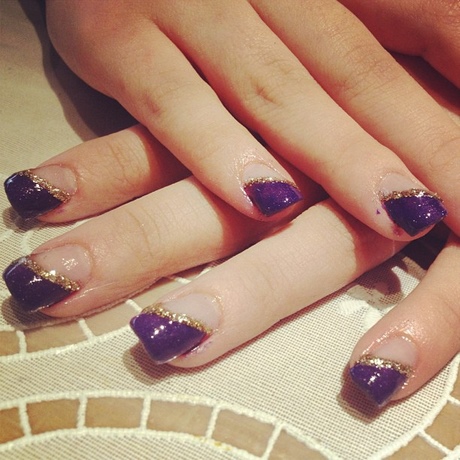 purple-gold-nails-17_8 Unghii de Aur violet