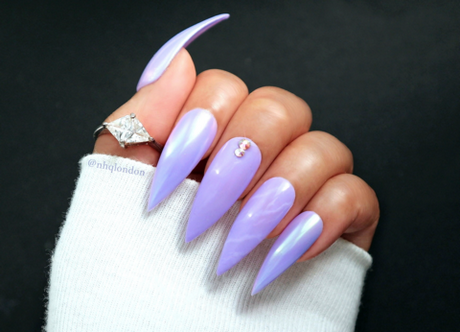 purple-pointy-nails-70 Violet cuie ascuțite