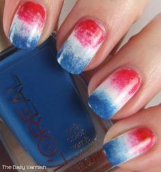 red-white-and-blue-ombre-nails-65_2 Roșu alb și albastru ombre cuie