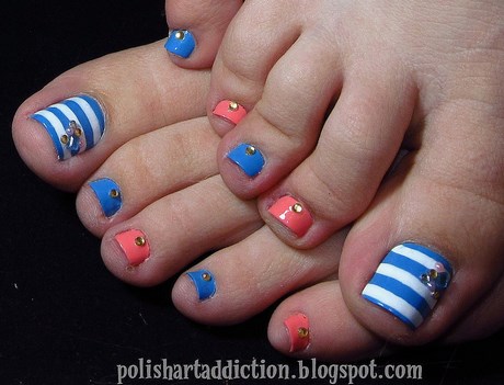 red-white-and-blue-toe-nail-designs-46_11 Modele de unghii roșu alb și albastru