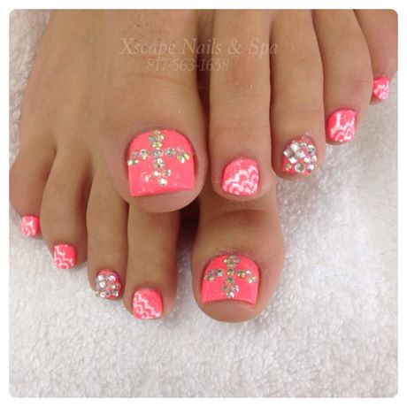 rhinestone-toe-nails-66_16 Stras toe cuie