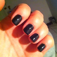short-black-gel-nails-13_3 Unghii scurte cu gel negru