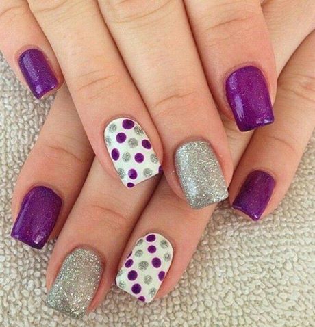 silver-and-purple-nail-designs-64_10 Modele de unghii argintii și violete