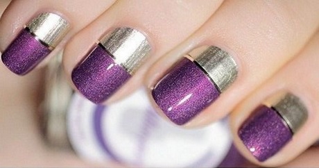 silver-and-purple-nail-designs-64_17 Modele de unghii argintii și violete