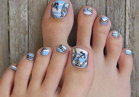 toe-nail-designs-for-short-nails-37_6 Modele de unghii pentru unghii scurte