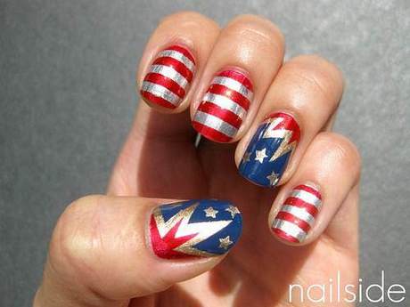 us-flag-nail-art-24_10 Steagul SUA nail art