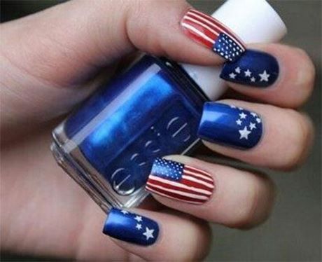 us-flag-nail-art-24_13 Steagul SUA nail art