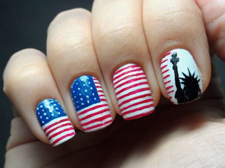 us-flag-nail-designs-92_5 Modele de unghii de pavilion din SUA