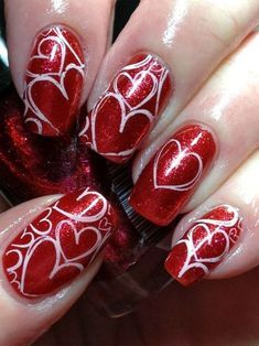 valentine-fingernail-art-99_16 Valentine unghii arta