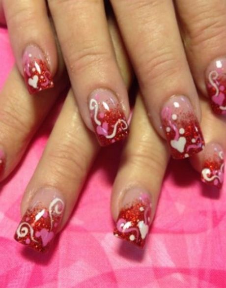 valentine-fingernails-42_15 Valentine unghiile