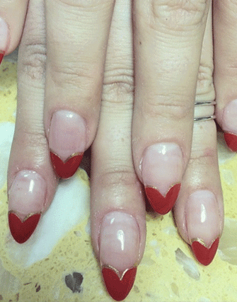 valentine-french-manicure-61 Valentine manichiură franțuzească