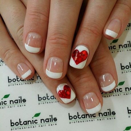 valentine-french-nails-88_17 Valentine unghiile franceze