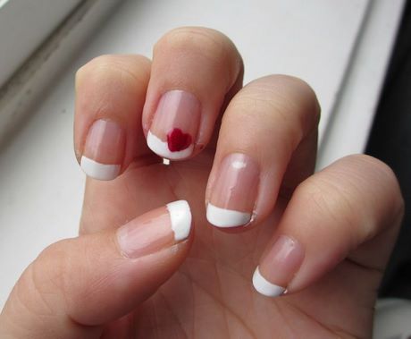 valentine-french-nails-88_19 Valentine unghiile franceze