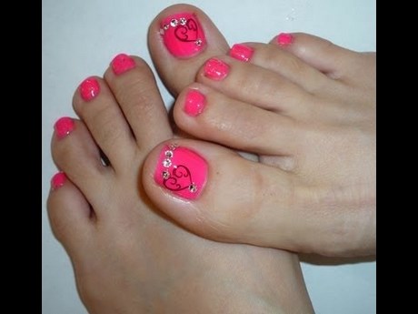 valentine-toe-nail-art-14_10 Valentine deget de la picior nail art