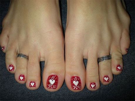 valentine-toe-nail-art-14_18 Valentine deget de la picior nail art