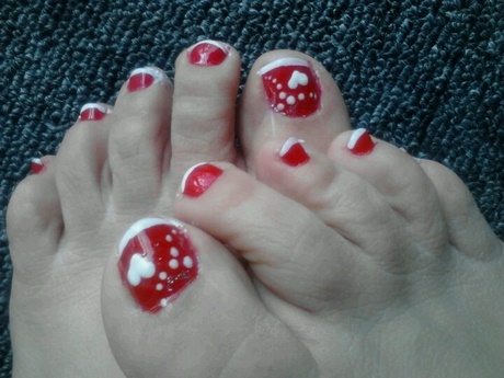 valentine-toe-nail-art-14_19 Valentine deget de la picior nail art