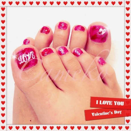 valentine-toe-nail-designs-56_14 Valentine toe unghii modele
