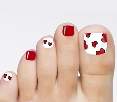 valentine-toe-nail-designs-56_19 Valentine toe unghii modele