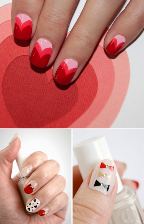 valentines-day-fingernails-17 Ziua Îndrăgostiților unghiile