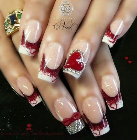valentines-nails-nail-art-47_5 Valentine unghii nail art