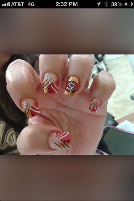 49ers-nail-designs-77_11 Modele de unghii 49ers