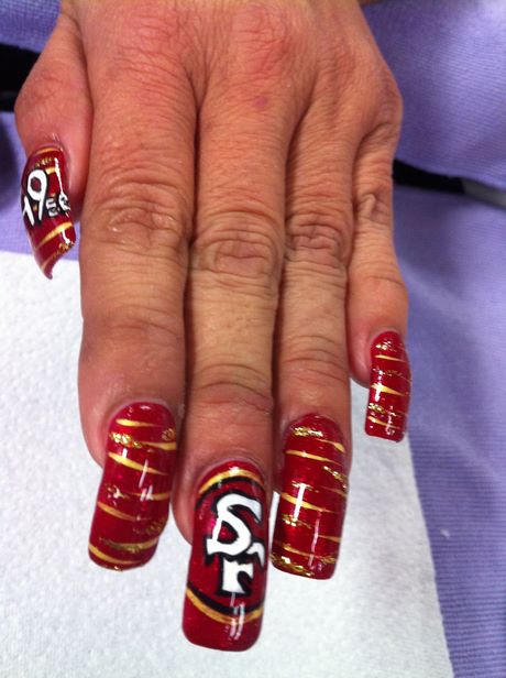 49ers-nail-designs-77_7 Modele de unghii 49ers
