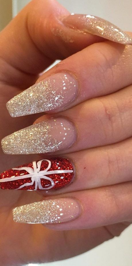 acrylic-christmas-nails-designs-63_10 Acrilice modele de unghii de Crăciun