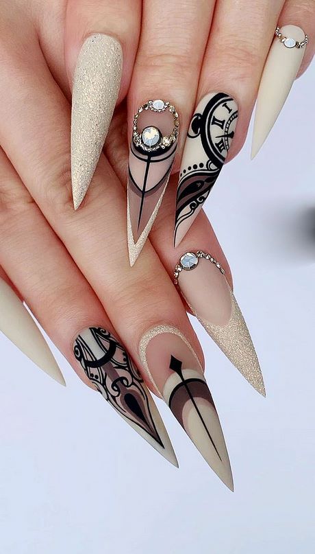 acrylic-nails-stiletto-designs-41_4 Unghii acrilice modele stiletto