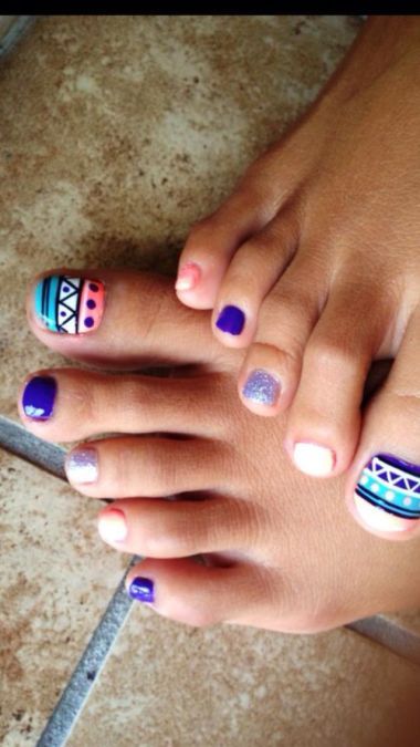 back-to-school-toe-nail-designs-34_15 Înapoi la școală toe unghii modele